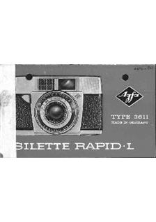 Agfa Silette Rapid L manual. Camera Instructions.